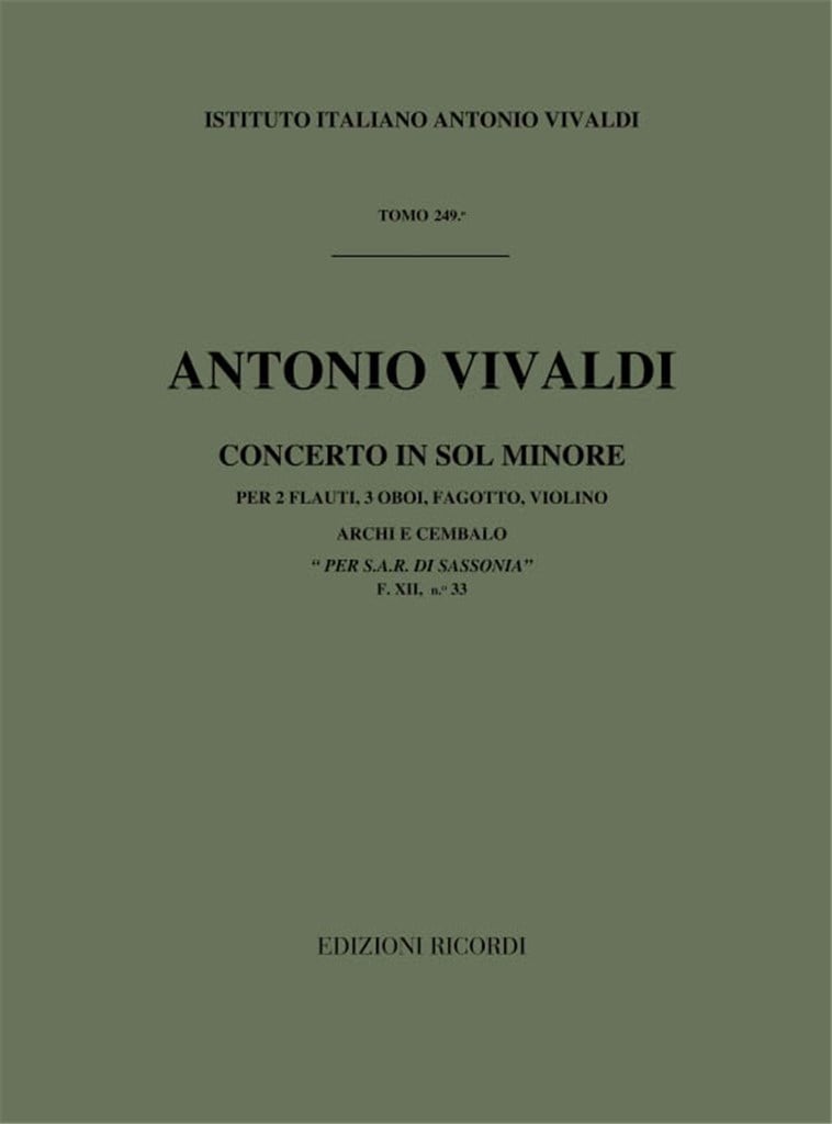 Concerti Per Strumenti Diversi, Archi E B.C.: In